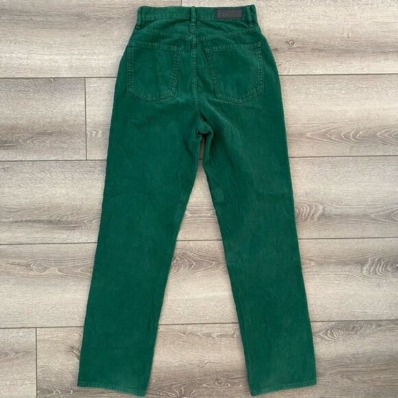 PacSun Green Corduroy Dad Jeans Size 25 - Picture 5 of 5